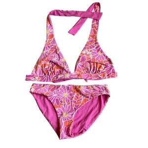 Lilly Pulitzer Pink and Orange Floral Bikini
